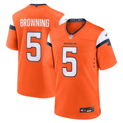 Baron Browning Denver Broncos Team Game Jersey - Orange