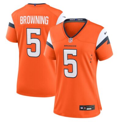 Baron Browning Denver Broncos Women Team Game Jersey - Orange