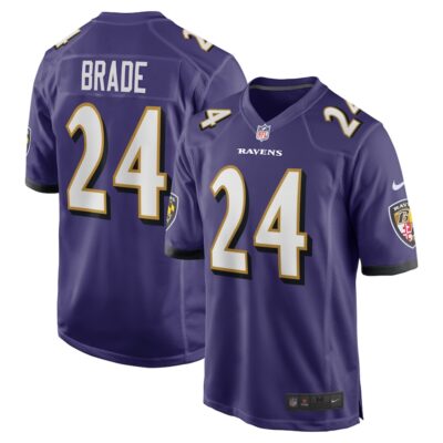 Beau Brade Baltimore Ravens Team Game Jersey - Purple