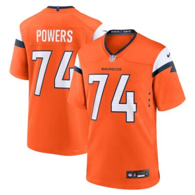 Ben Powers Denver Broncos Team Game Jersey - Orange