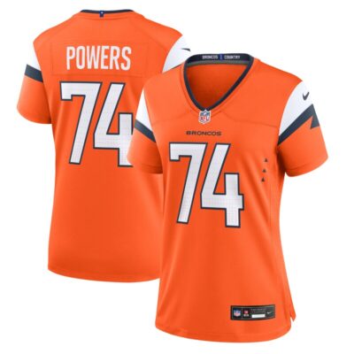 Ben Powers Denver Broncos Women Team Game Jersey - Orange