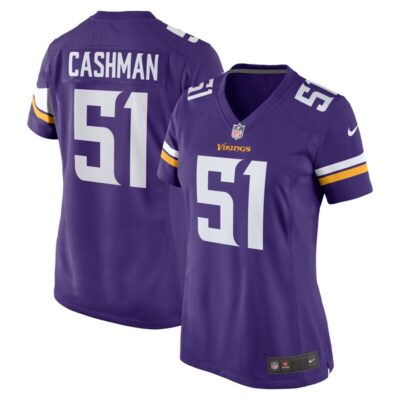 Blake Cashman Minnesota Vikings Women Team Game Jersey - Purple