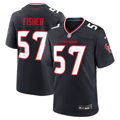 Blake Fisher Houston Texans Team Game Jersey - Navy