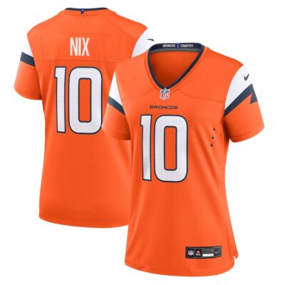 Bo Nix Denver Broncos Women Game Jersey - Orange