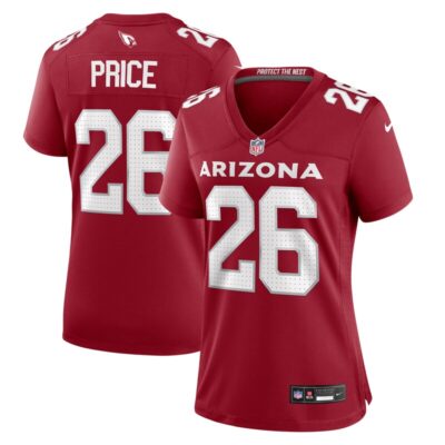 Bobby Price Arizona Cardinals Women Team Game Jersey - Cardinal