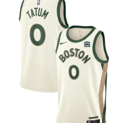 Boston Celtics #0 Jayson Tatum White 2023-24 City Edition Stitched Basketball Jersey