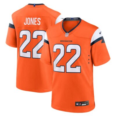 Brandon Jones Denver Broncos Team Game Jersey - Orange