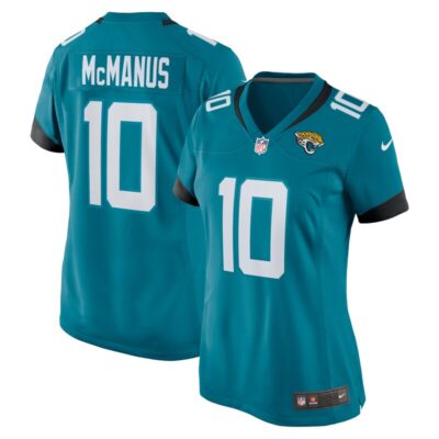 Brandon McManus Jacksonville Jaguars Women Team Game Jersey - Teal