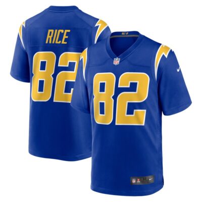 Brenden Rice Los Angeles Chargers 2nd Alternate Game Player Jersey - Royal