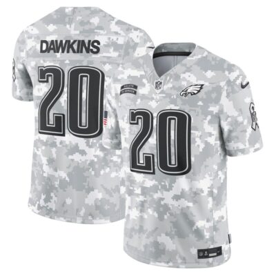 Brian Dawkins Philadelphia Eagles 2024 Salute to Service Retired Player Limited Jersey - Arctic Camo