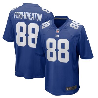 Bryce Ford-Wheaton New York Giants Team Game Jersey - Royal