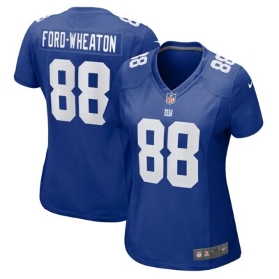 Bryce Ford-Wheaton New York Giants Women Game Jersey - Royal