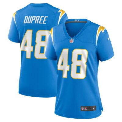 Bud Dupree Los Angeles Chargers Women Team Game Jersey - Powder Blue