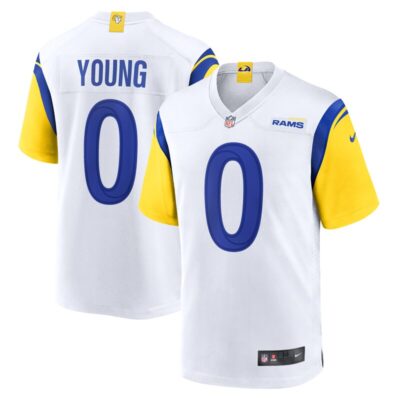 Byron Young Los Angeles Rams Team Game Jersey - White