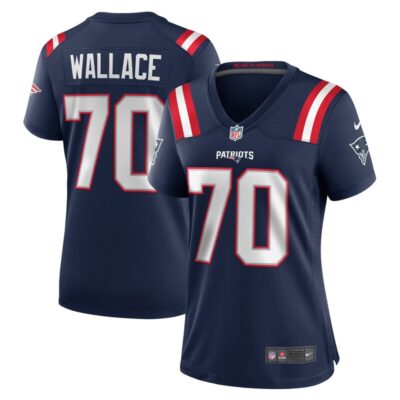 Caedan Wallace New England Patriots Women Game Jersey - Navy