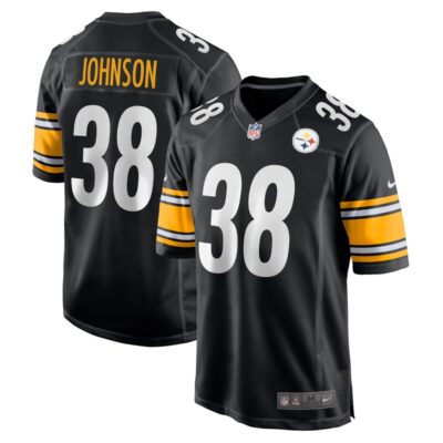 Caleb Johnson Pittsburgh Steelers Game Jersey - Black