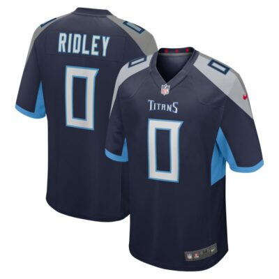 Calvin Ridley Tennessee Titans Game Player Jersey - Navy