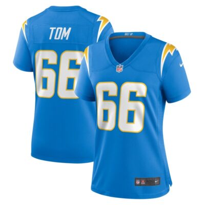 Cameron Tom Los Angeles Chargers Women Game Jersey - Powder Blue