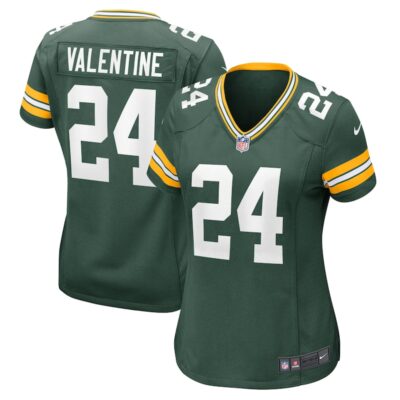 Carrington Valentine Green Bay Packers Women Game Jersey - Green