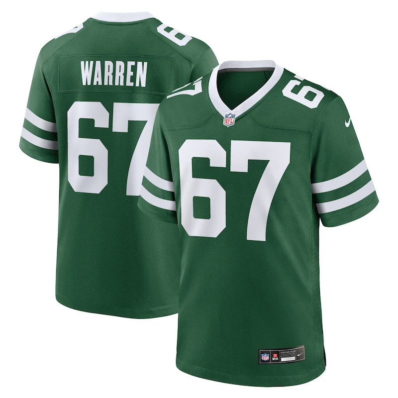 Carter Warren New York Jets Team Game Jersey - Legacy Green