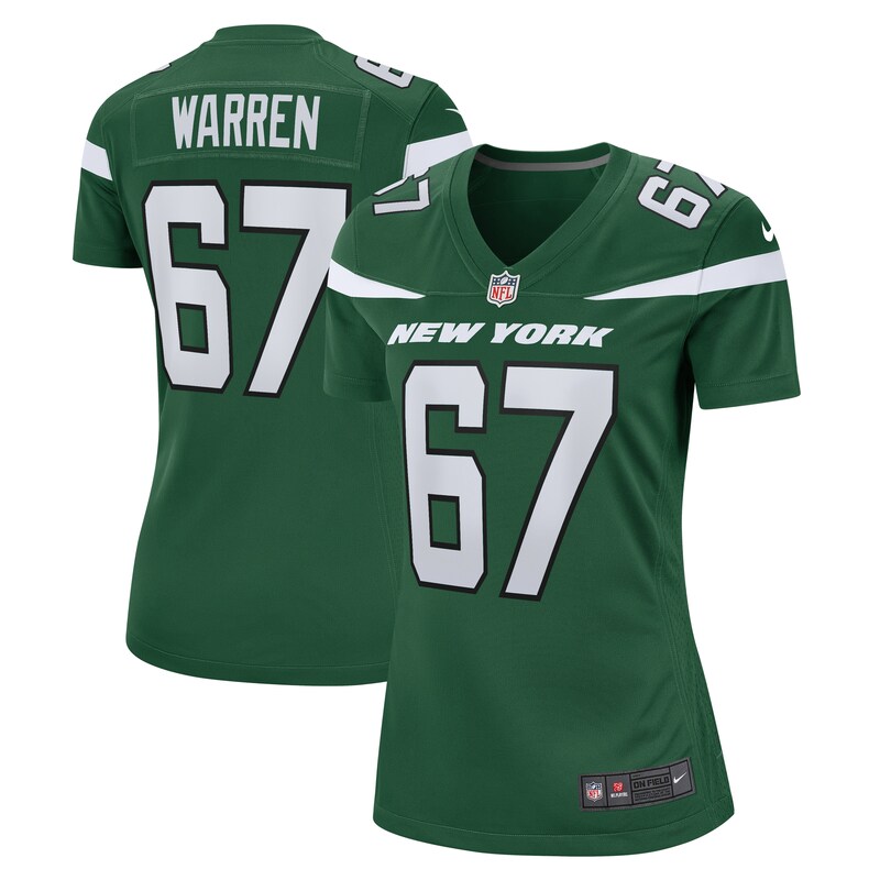 Carter Warren New York Jets Women Game Jersey - Gotham Green