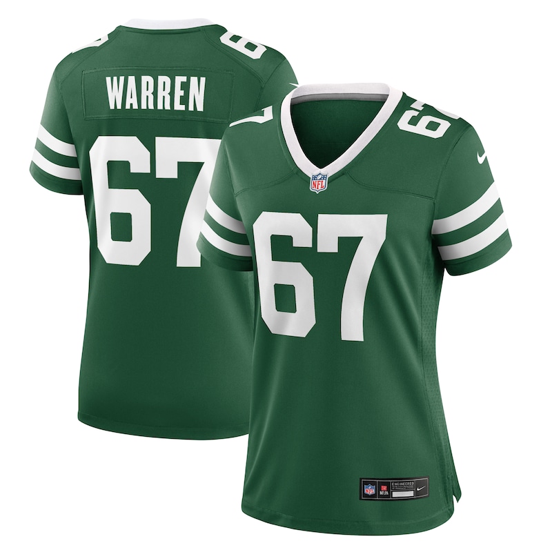 Carter Warren New York Jets Women Team Game Jersey - Legacy Green