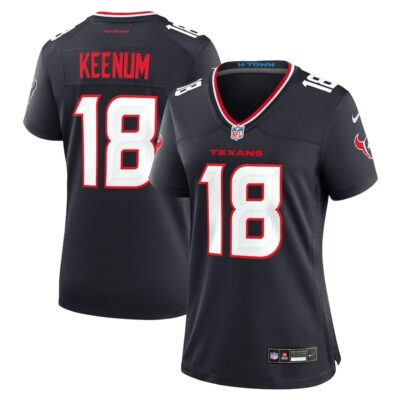 Case Keenum Houston Texans Women Team Game Jersey - Navy