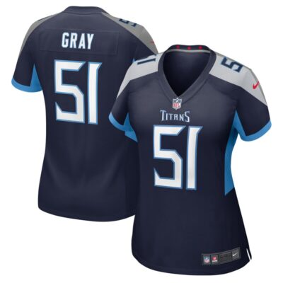 Cedric Gray Tennessee Titans Women Game Jersey - Navy