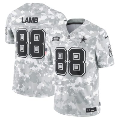 CeeDee Lamb Dallas Cowboys 2024 Salute to Service Limited Jersey - Arctic Camo