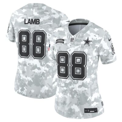 CeeDee Lamb Dallas Cowboys Women 2024 Salute to Service Limited Jersey - Arctic Camo