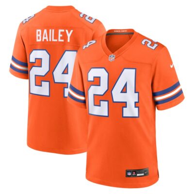 Champ Bailey Denver Broncos Mile High Collection 1977 Throwback Retired Player Game Jersey - Orange