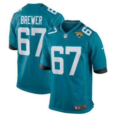 Chandler Brewer Jacksonville Jaguars Game Jersey - Teal