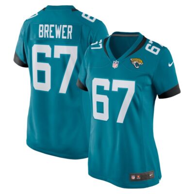 Chandler Brewer Jacksonville Jaguars Women Game Jersey - Teal