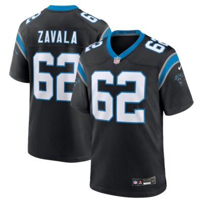 Chandler Zavala Carolina Panthers Game Jersey - Black