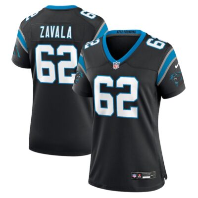 Chandler Zavala Carolina Panthers Women Game Jersey - Black