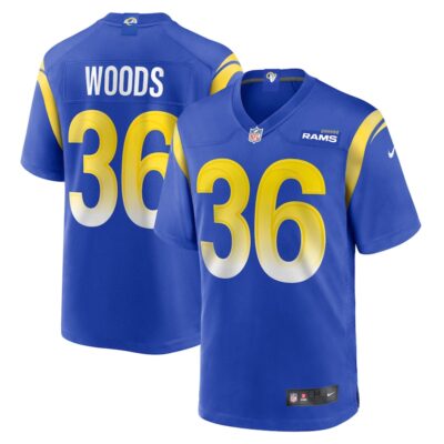 Charles Woods Los Angeles Rams Game Jersey - Royal