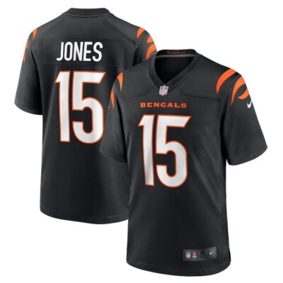 Charlie Jones Cincinnati Bengals Team Game Jersey - Black