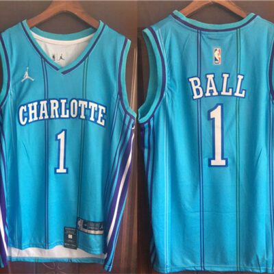 Charlotte Hornets #1 LaMelo Ball Blue Stitched Basketball Jersey