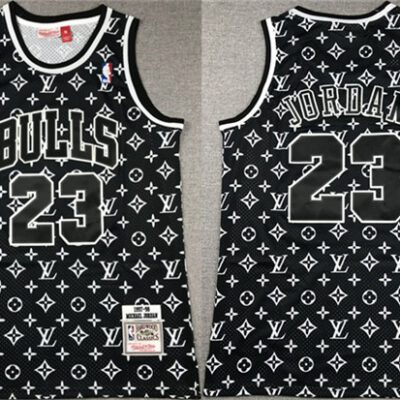 Chicago Bulls #23 Michael Jordan Black 1997-98 Stitched Basketball Jersey