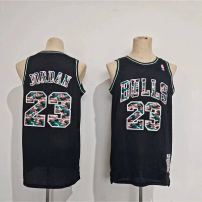 Chicago Bulls #23 Michael Jordan Black Stitched Basketball Jersey