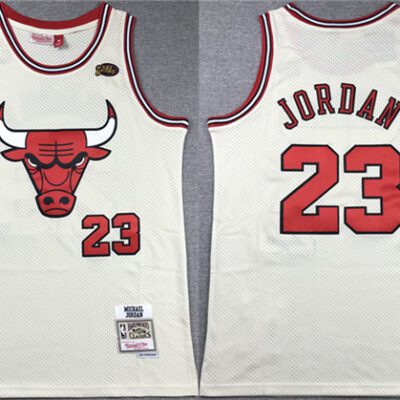 Chicago Bulls #23 Michael Jordan White Stitched Basketball Jersey