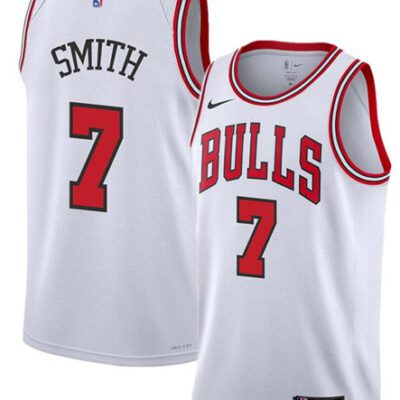 Chicago Bulls #7 Jalen Smith White 2024 Association Edition Stitched Basketball Jersey