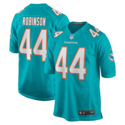 Chop Robinson Miami Dolphins Player Game Jersey - Aqua