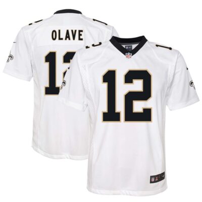 Chris Olave New Orleans Saints Youth Game Jersey - White