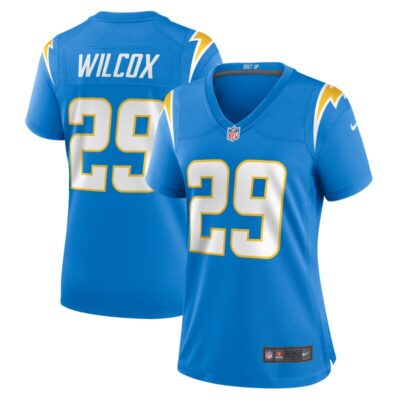 Chris Wilcox Los Angeles Chargers Women Team Game Jersey - Powder Blue