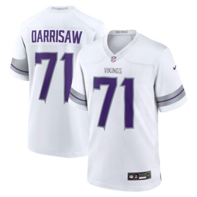 Christian Darrisaw Minnesota Vikings Alternate Game Jersey - White