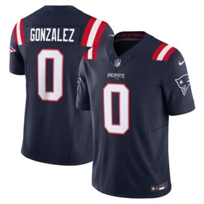 Christian Gonzalez New England Patriots Vapor F.U.S.E. Limited Jersey - Navy