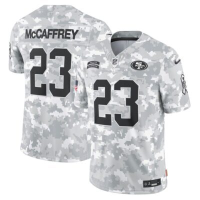 Christian McCaffrey San Francisco 49ers 2024 Salute to Service Limited Jersey - Arctic Camo