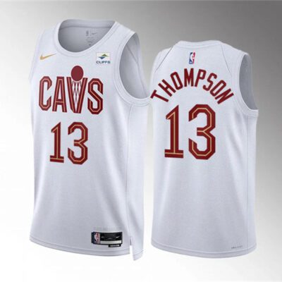 Cleveland Cavaliers #13 Tristan Thompson White Association Edition Stitched Jersey