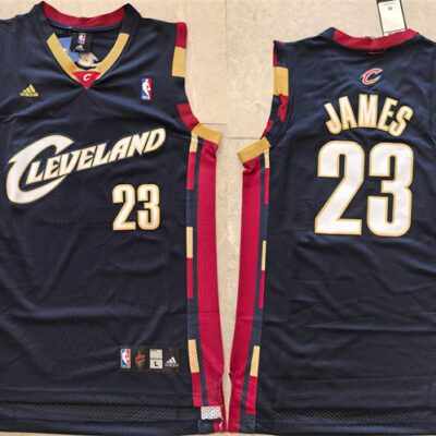 Cleveland Cavaliers #23 LeBron James Black Throwback Stitched Jersey